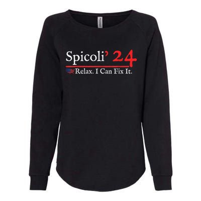 Funny Distressed Spicoli 24 Spicoli 2024 relax I can fix it Womens California Wash Sweatshirt