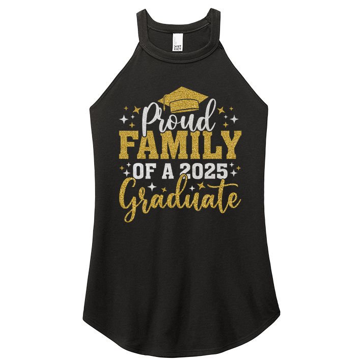Family Senior 2025 Proud Family Of A Class Of 2025 Graduate Women's Perfect Tri Rocker Tank