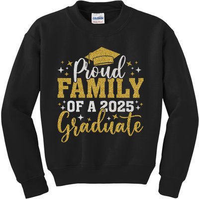 Family Senior 2025 Proud Family Of A Class Of 2025 Graduate Kids Sweatshirt