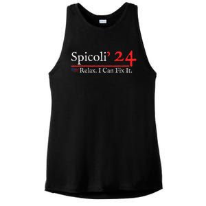 Funny Spicoli 24 Spicoli 2024 Relax I Can Fix It Ladies PosiCharge Tri-Blend Wicking Tank