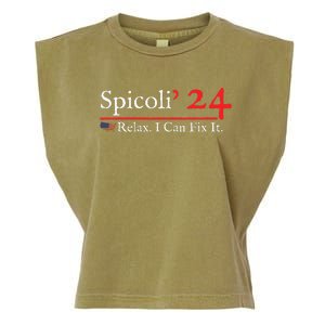 Funny Spicoli 24 Spicoli 2024 Relax I Can Fix It Garment-Dyed Women's Muscle Tee