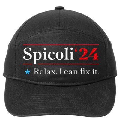 Funny Spicoli 24 Spicoli 24 Relax I Can Fix It Vintage 7-Panel Snapback Hat