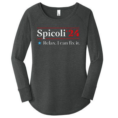 Funny Spicoli 24 Spicoli 24 Relax I Can Fix It Vintage Women's Perfect Tri Tunic Long Sleeve Shirt