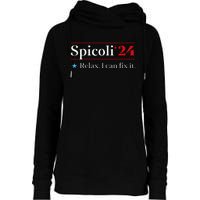 Funny Spicoli 24 Spicoli 24 Relax I Can Fix It Vintage Womens Funnel Neck Pullover Hood