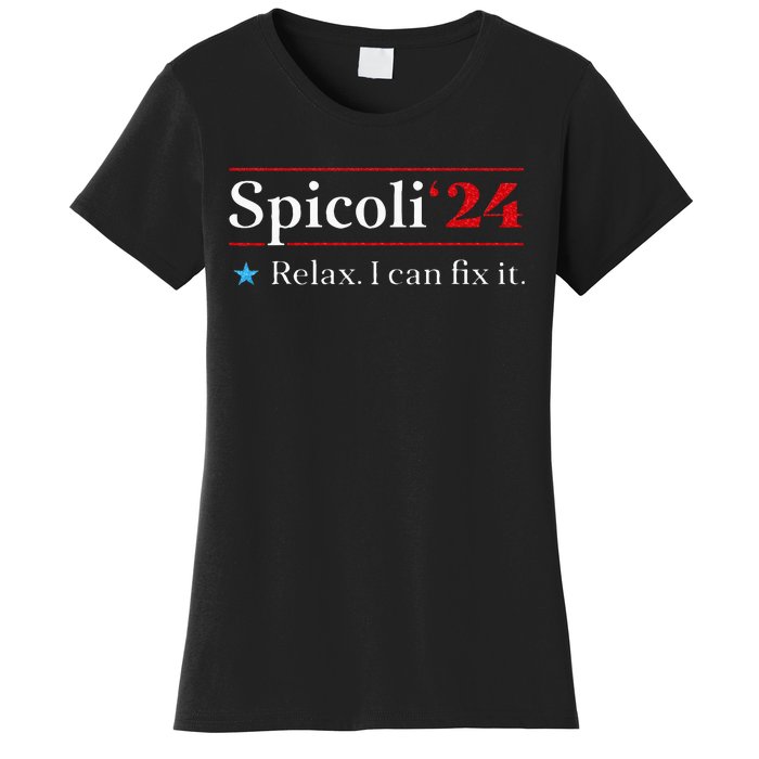 Funny Spicoli 24 Spicoli 24 Relax I Can Fix It Vintage Women's T-Shirt