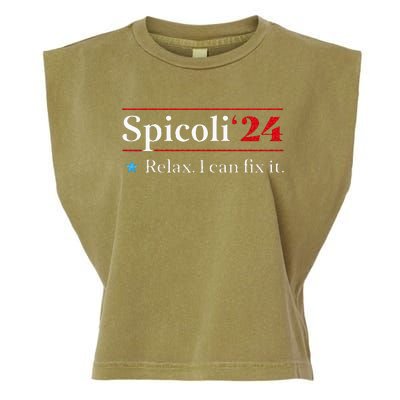 Funny Spicoli 24 Spicoli 24 Relax I Can Fix It Vintage Garment-Dyed Women's Muscle Tee