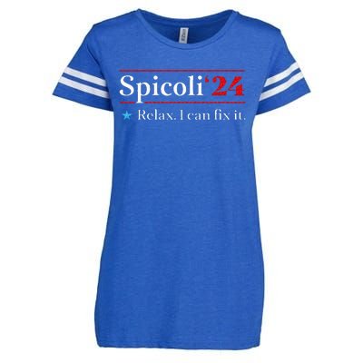 Funny Spicoli 24 Spicoli 24 Relax I Can Fix It Vintage Enza Ladies Jersey Football T-Shirt