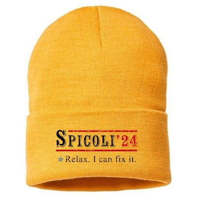 Funny Spicoli 24 Spicoli 2024 Relax I Can Fix It Vintage Sustainable Knit Beanie