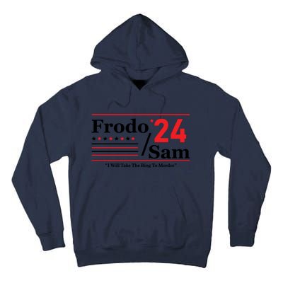 Frodo Sam 2024 I Will Take The Ring To Mordor Funny Tall Hoodie