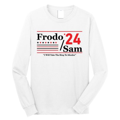 Frodo Sam 2024 I Will Take The Ring To Mordor Funny Long Sleeve Shirt