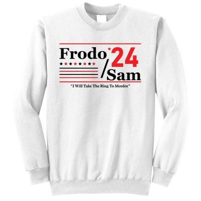 Frodo Sam 2024 I Will Take The Ring To Mordor Funny Sweatshirt