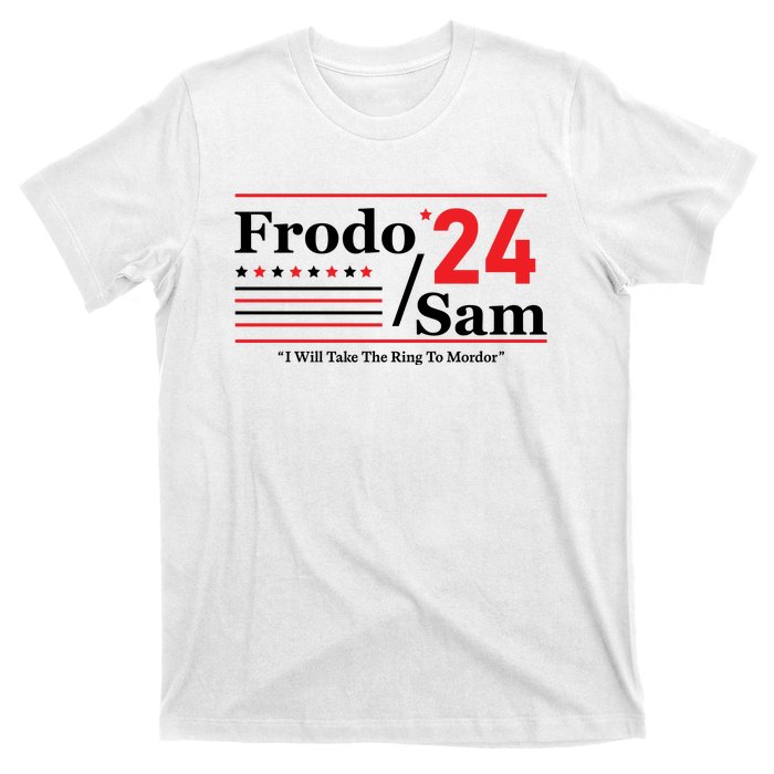 Frodo Sam 2024 I Will Take The Ring To Mordor Funny T-Shirt