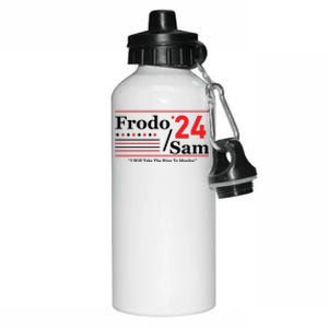 Frodo Sam 2024 I Will Take The Ring To Mordor Funny Aluminum Water Bottle