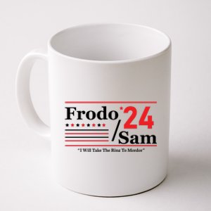 Frodo Sam 2024 I Will Take The Ring To Mordor Funny Coffee Mug