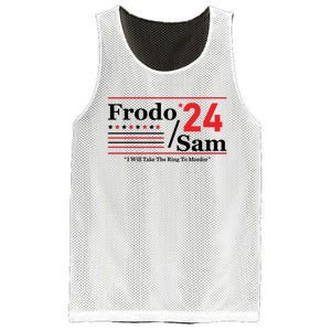 Frodo Sam 2024 I Will Take The Ring To Mordor Funny Mesh Reversible Basketball Jersey Tank