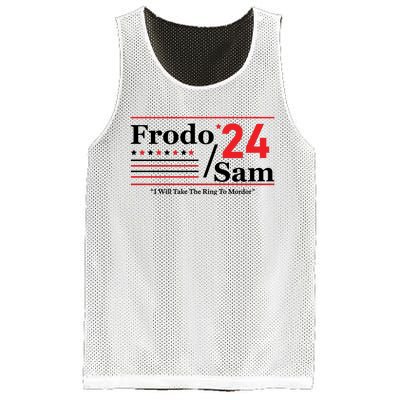 Frodo Sam 2024 I Will Take The Ring To Mordor Funny Mesh Reversible Basketball Jersey Tank