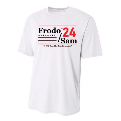 Frodo Sam 2024 I Will Take The Ring To Mordor Funny Performance Sprint T-Shirt