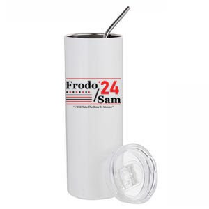 Frodo Sam 2024 I Will Take The Ring To Mordor Funny Stainless Steel Tumbler