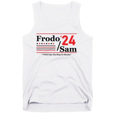 Frodo Sam 2024 I Will Take The Ring To Mordor Funny Tank Top