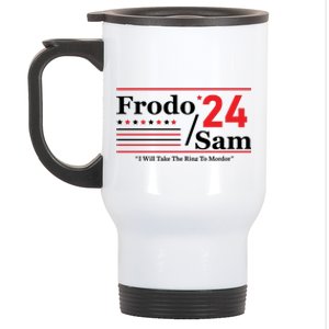 Frodo Sam 2024 I Will Take The Ring To Mordor Funny Stainless Steel Travel Mug