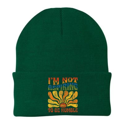 Funny Saying 2024 IM Not Aspiring To Be Humble Knit Cap Winter Beanie