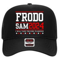 Frodo Sam 2024 I Will Take The Ring To Mordor High Crown Mesh Back Trucker Hat