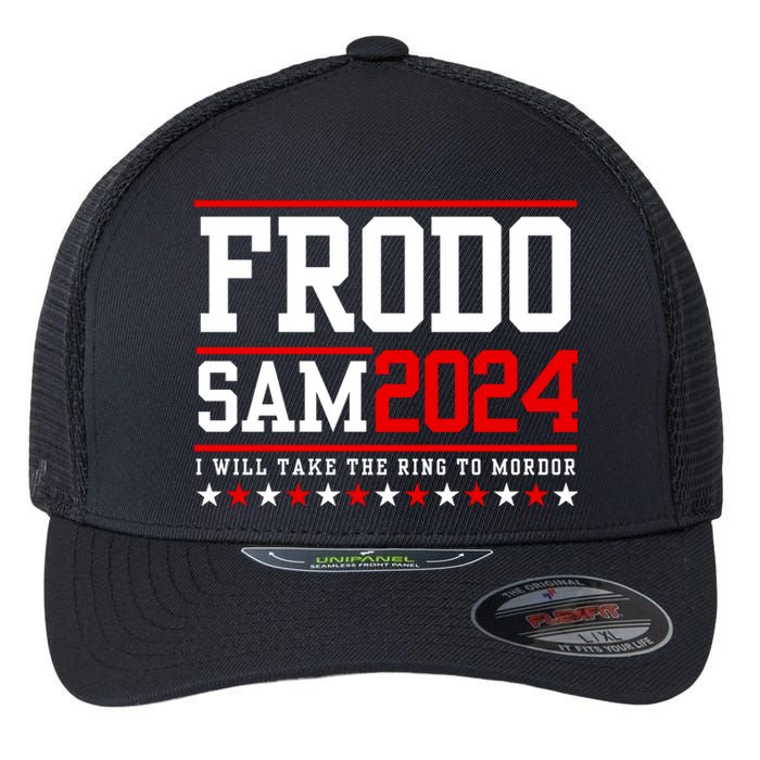 Frodo Sam 2024 I Will Take The Ring To Mordor Flexfit Unipanel Trucker Cap