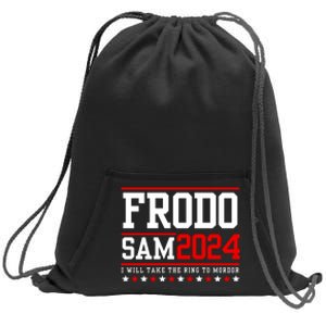 Frodo Sam 2024 I Will Take The Ring To Mordor Sweatshirt Cinch Pack Bag