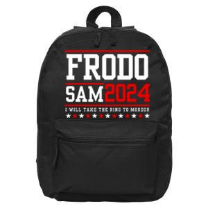 Frodo Sam 2024 I Will Take The Ring To Mordor 16 in Basic Backpack