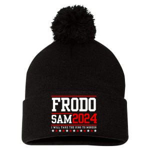 Frodo Sam 2024 I Will Take The Ring To Mordor Pom Pom 12in Knit Beanie