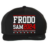 Frodo Sam 2024 I Will Take The Ring To Mordor Wool Snapback Cap