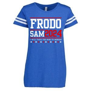 Frodo Sam 2024 I Will Take The Ring To Mordor Enza Ladies Jersey Football T-Shirt