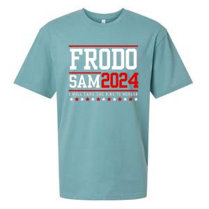 Frodo Sam 2024 I Will Take The Ring To Mordor Sueded Cloud Jersey T-Shirt