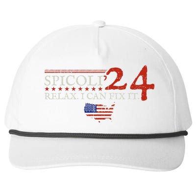 Funny Spicoli 24 Spicoli 2024 Relax I Can Fix It Snapback Five-Panel Rope Hat