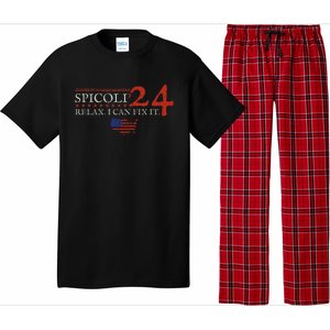 Funny Spicoli 24 Spicoli 2024 Relax I Can Fix It Pajama Set