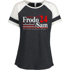 Frodo Sam 2024 Funny Movie Quote Enza Ladies Jersey Colorblock Tee