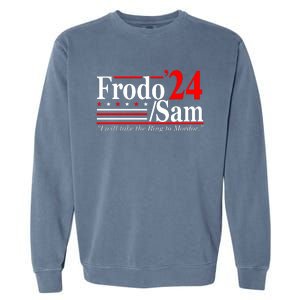 Frodo Sam 2024 Funny Movie Quote Garment-Dyed Sweatshirt