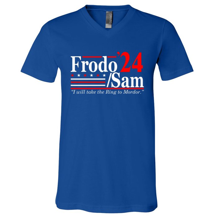 Frodo Sam 2024 Funny Movie Quote V-Neck T-Shirt