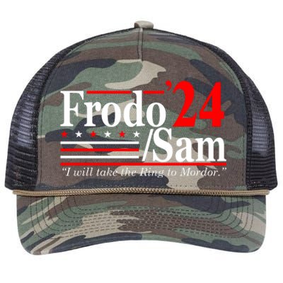 Frodo Sam 2024 Funny Movie Quote Retro Rope Trucker Hat Cap