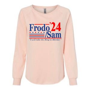 Frodo Sam 2024 I Will Take The Ring To Mordor Funny Womens California Wash Sweatshirt