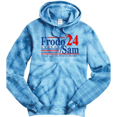 Frodo Sam 2024 I Will Take The Ring To Mordor Funny Tie Dye Hoodie