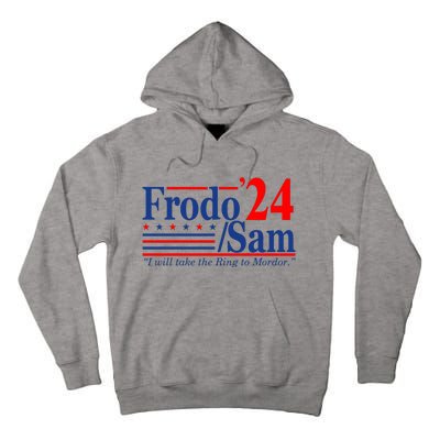 Frodo Sam 2024 I Will Take The Ring To Mordor Funny Tall Hoodie