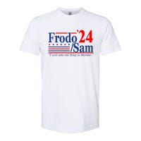 Frodo Sam 2024 I Will Take The Ring To Mordor Funny Softstyle CVC T-Shirt