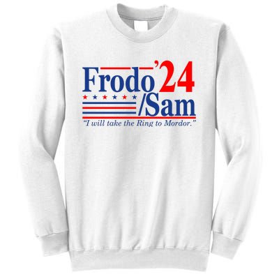 Frodo Sam 2024 I Will Take The Ring To Mordor Funny Sweatshirt