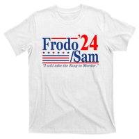 Frodo Sam 2024 I Will Take The Ring To Mordor Funny T-Shirt