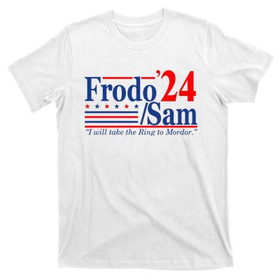 Frodo Sam 2024 I Will Take The Ring To Mordor Funny T-Shirt