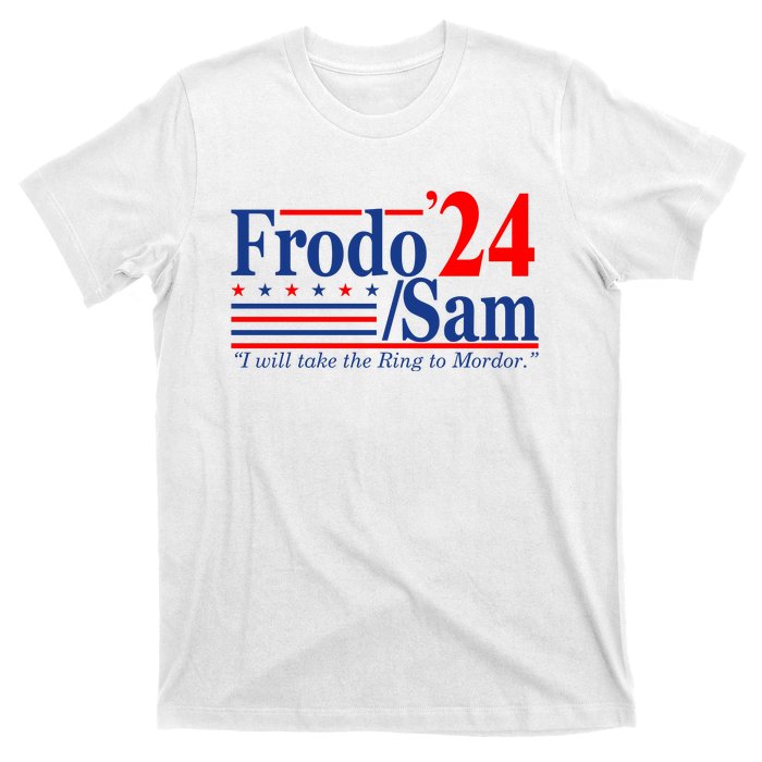 Frodo Sam 2024 I Will Take The Ring To Mordor Funny T-Shirt