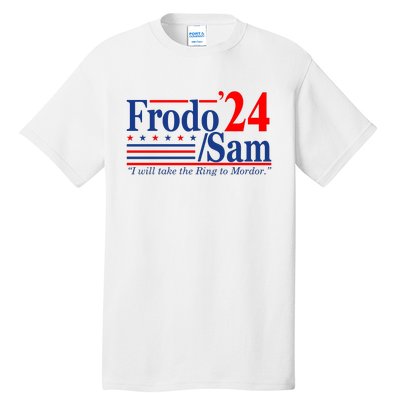 Frodo Sam 2024 I Will Take The Ring To Mordor Funny Tall T-Shirt