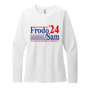 Frodo Sam 2024 I Will Take The Ring To Mordor Funny Womens CVC Long Sleeve Shirt