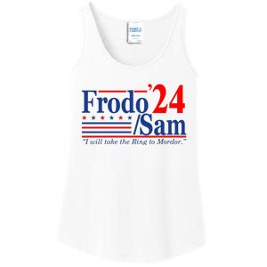 Frodo Sam 2024 I Will Take The Ring To Mordor Funny Ladies Essential Tank